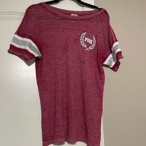 Victoria’s Secret PINK maroon lounge t-shirt